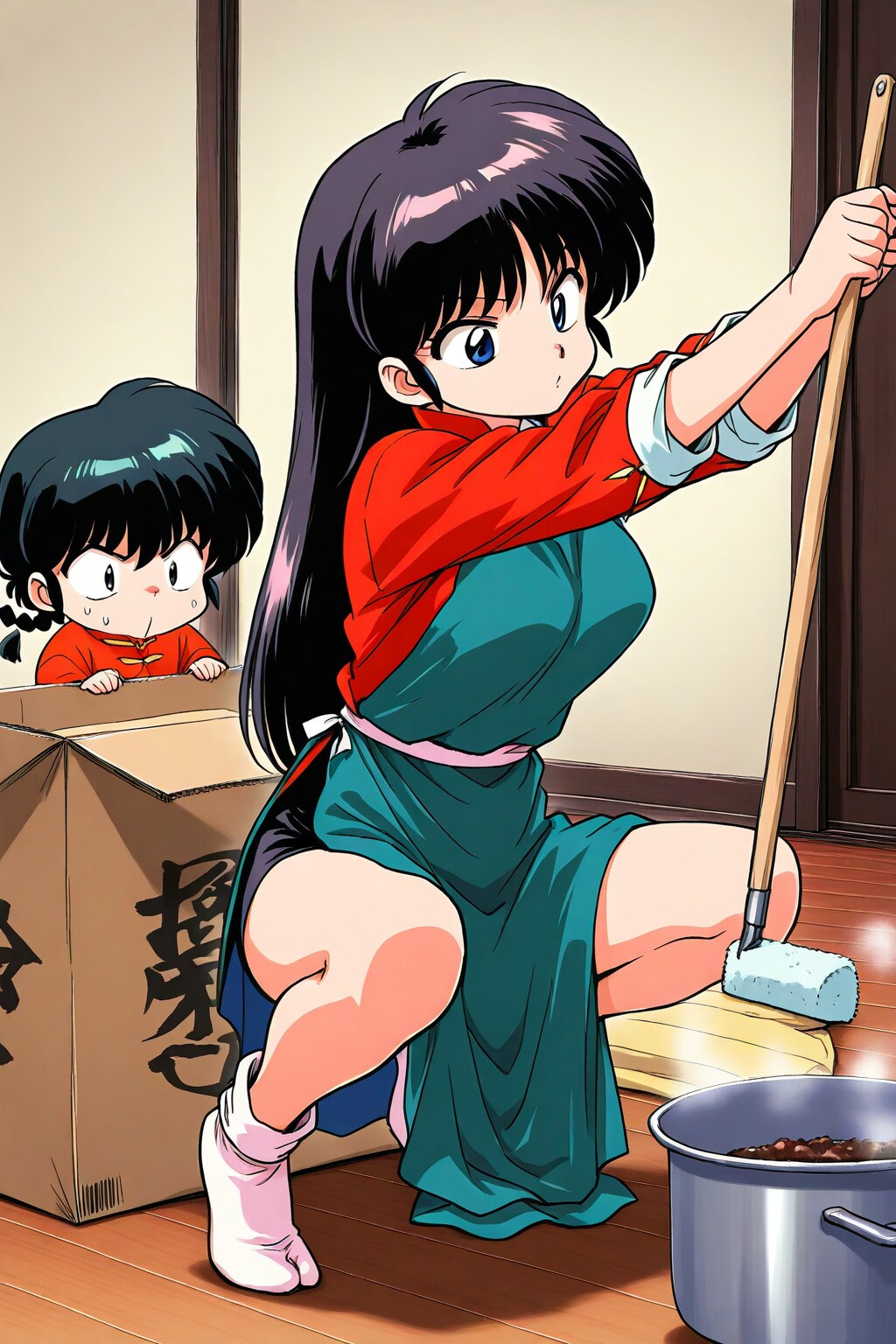 婿入りらんま！夕飯編 | の人気AIイラスト・グラビア