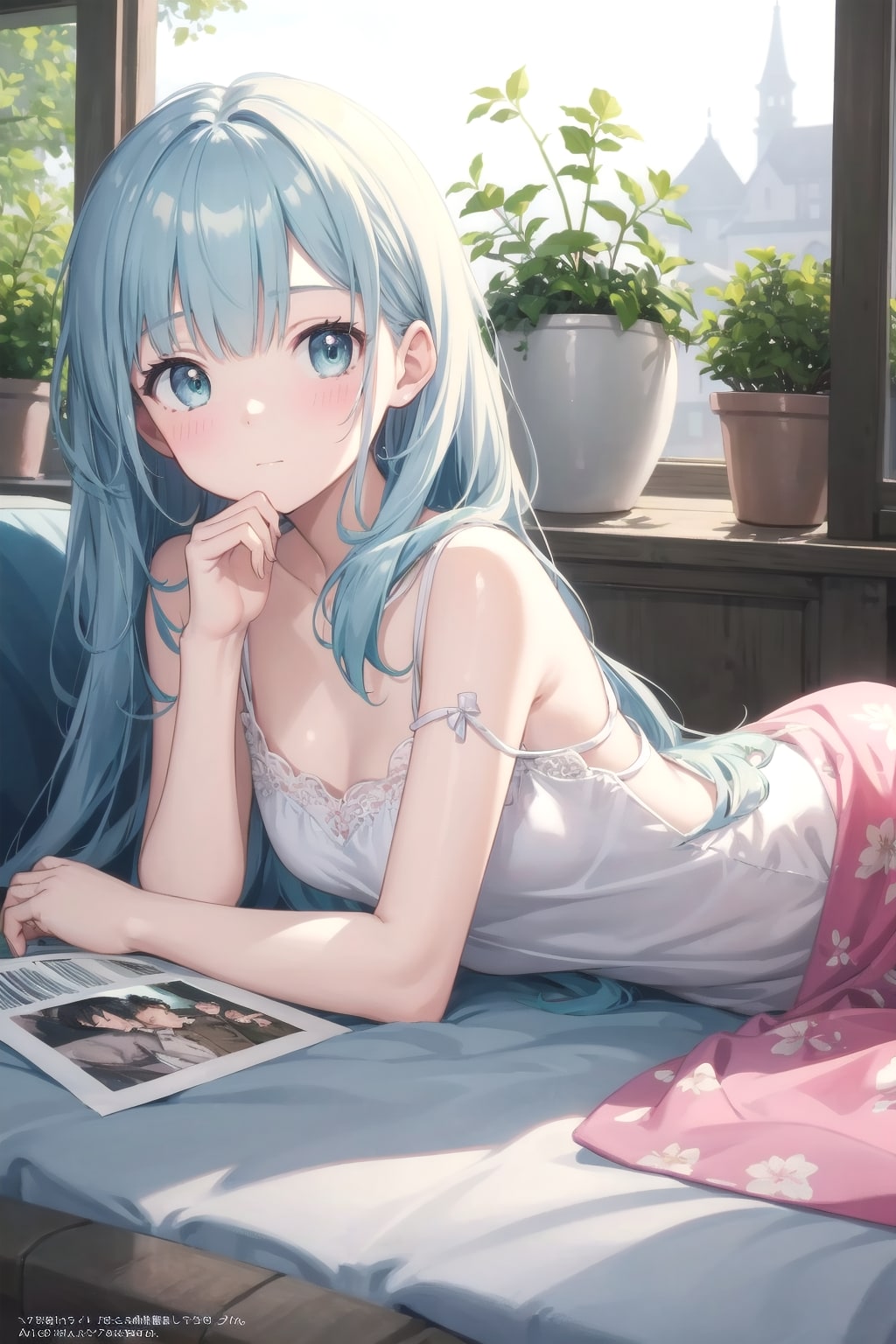リラックスモードの女の子