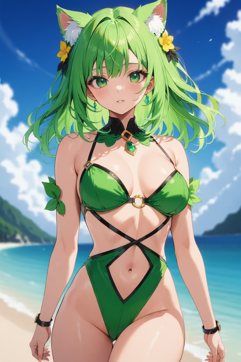 改めて、#EMERALD ちゃんを「画像生成モデル名」で生成してみた。