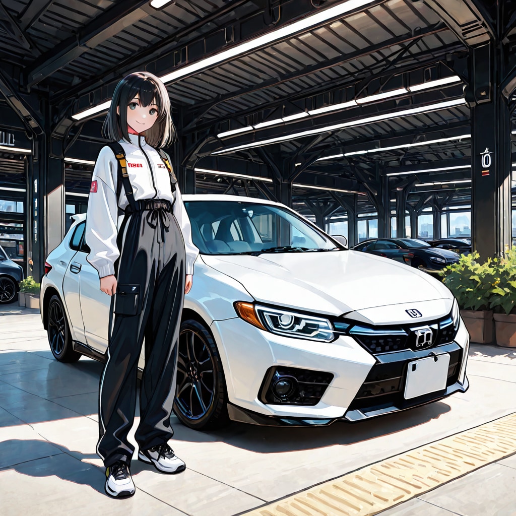 車好きな彼女 | の人気AIイラスト・グラビア