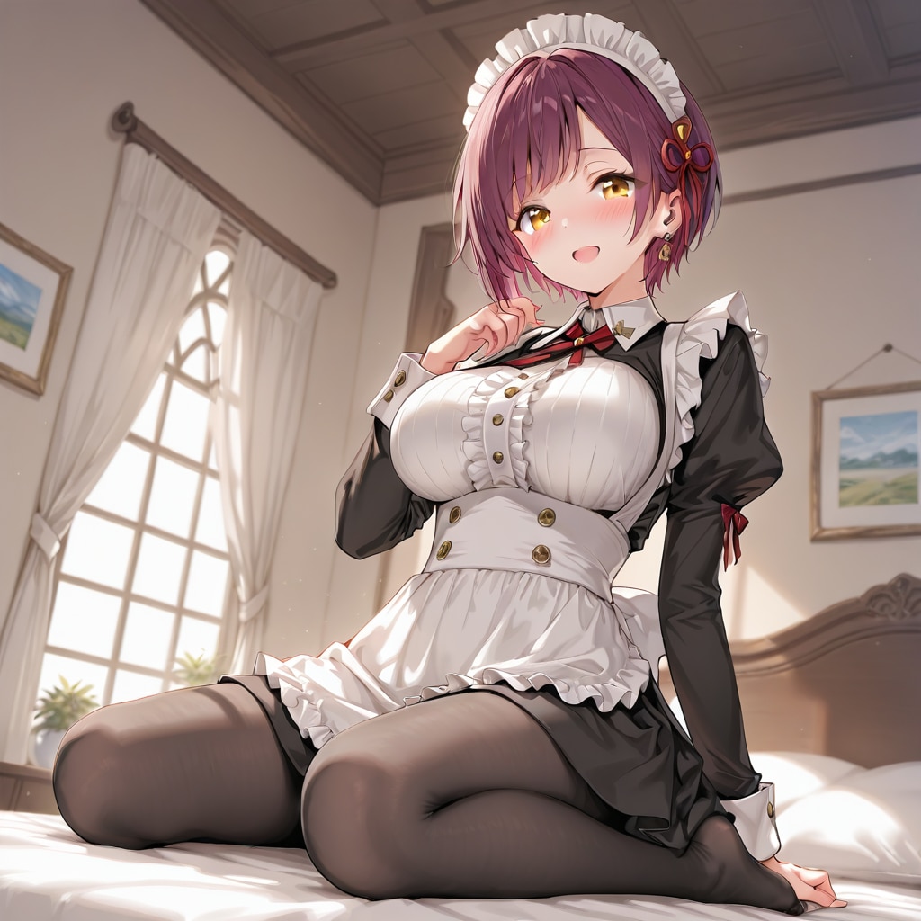 おはようございます（挨拶メイドの芽衣ちゃん）