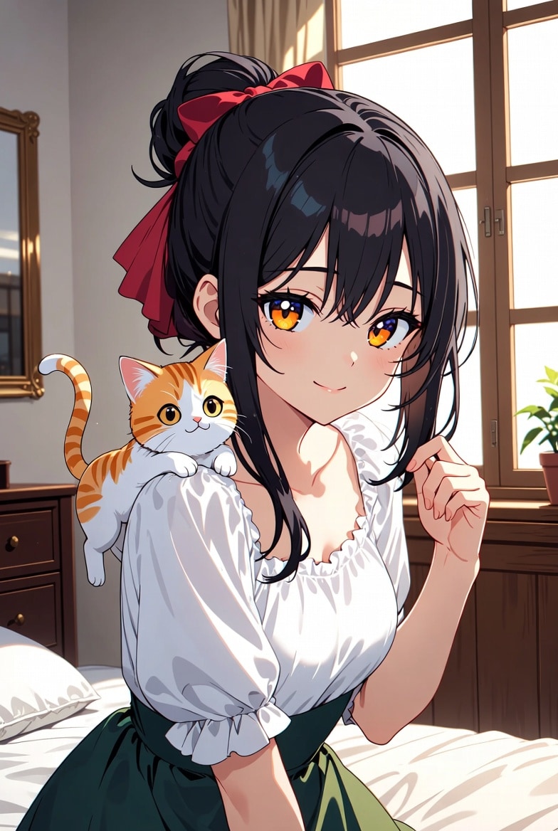 ねこと少女 | の人気AIイラスト・グラビア