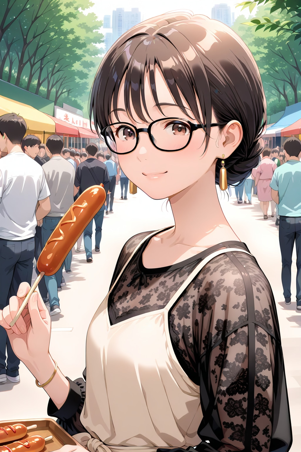朝から元気なお姉さん