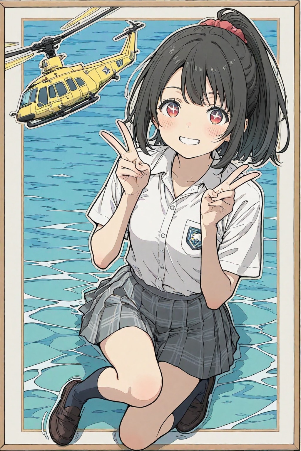 ヘリコプターとピース