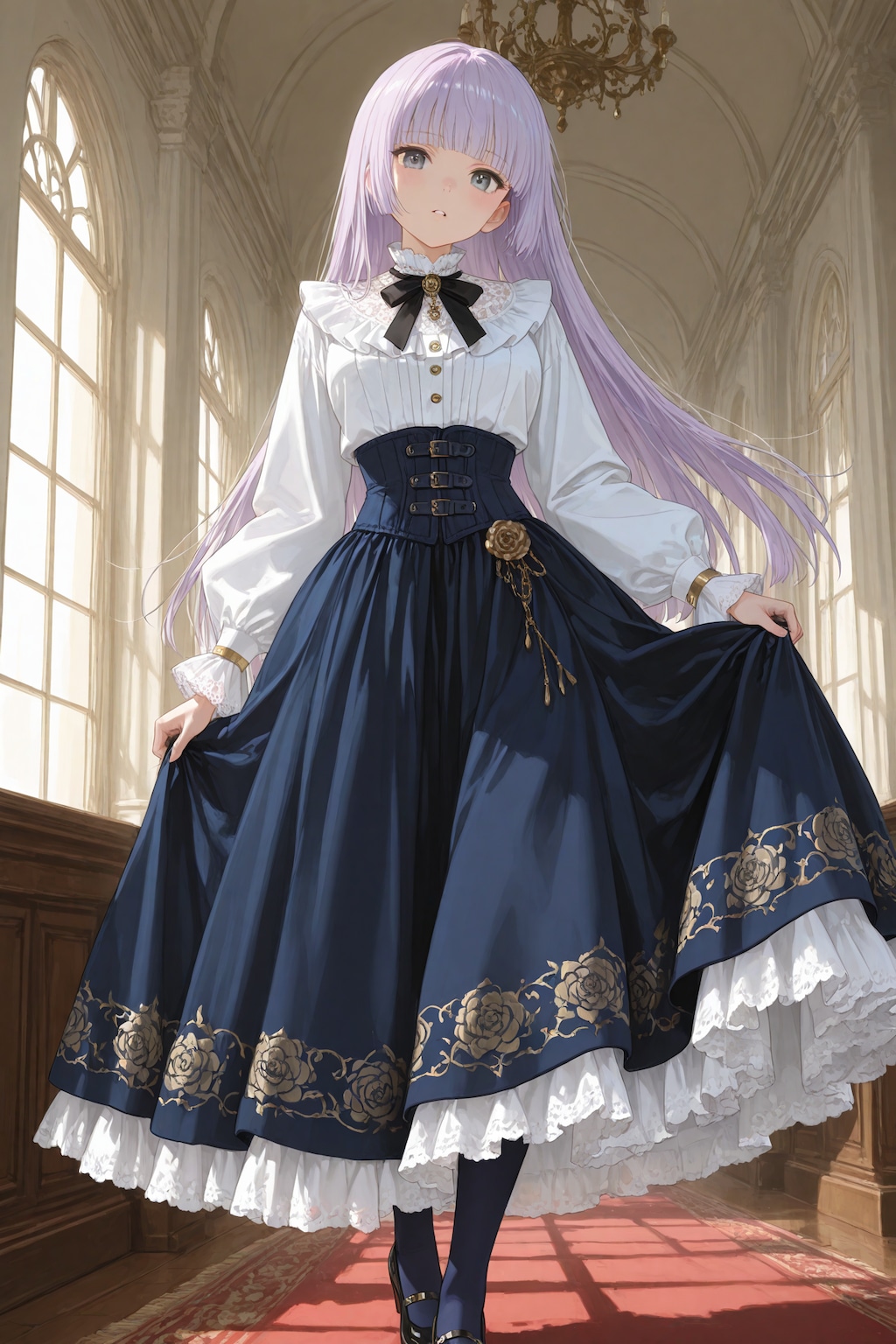 ヴィクトリア風衣装のオリキャラちゃん④
