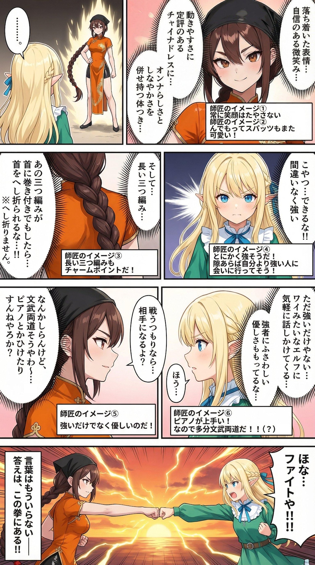 FIGHT 拳で勝負だ！(師匠さん他己紹介漫画)