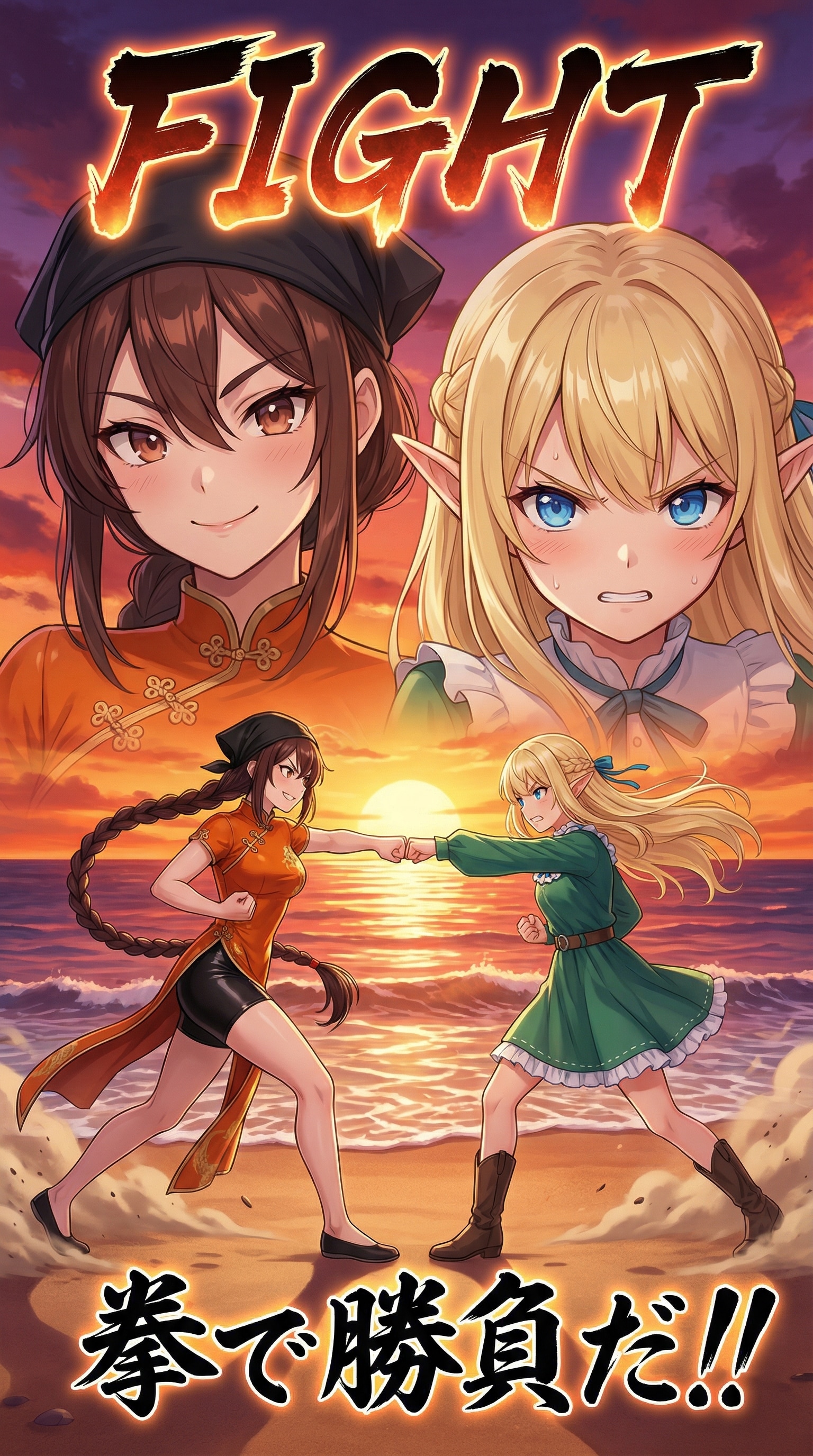 FIGHT 拳で勝負だ！(師匠さん他己紹介漫画) | の人気AIイラスト・グラビア