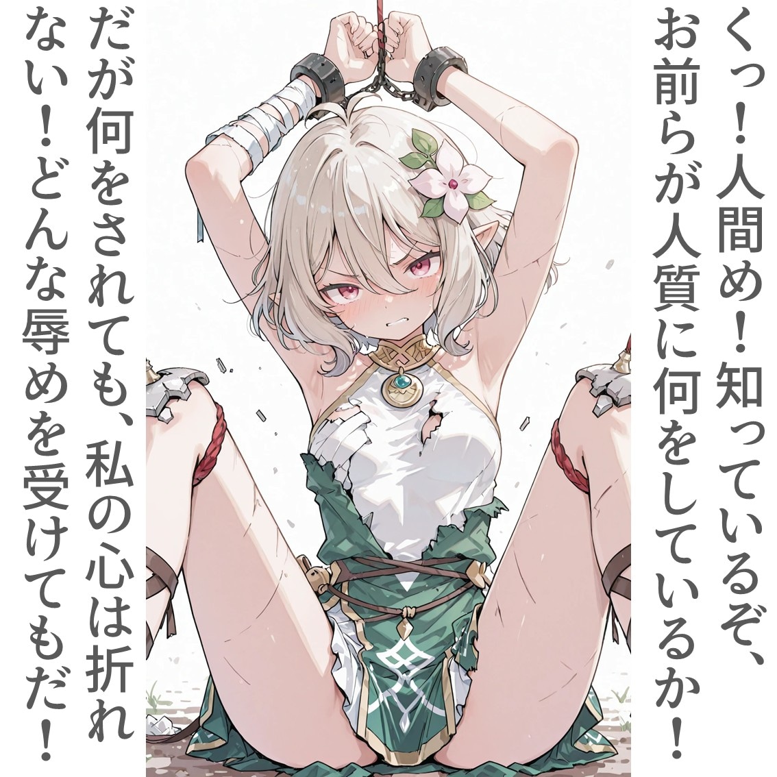 2コマでくっころエルフさん