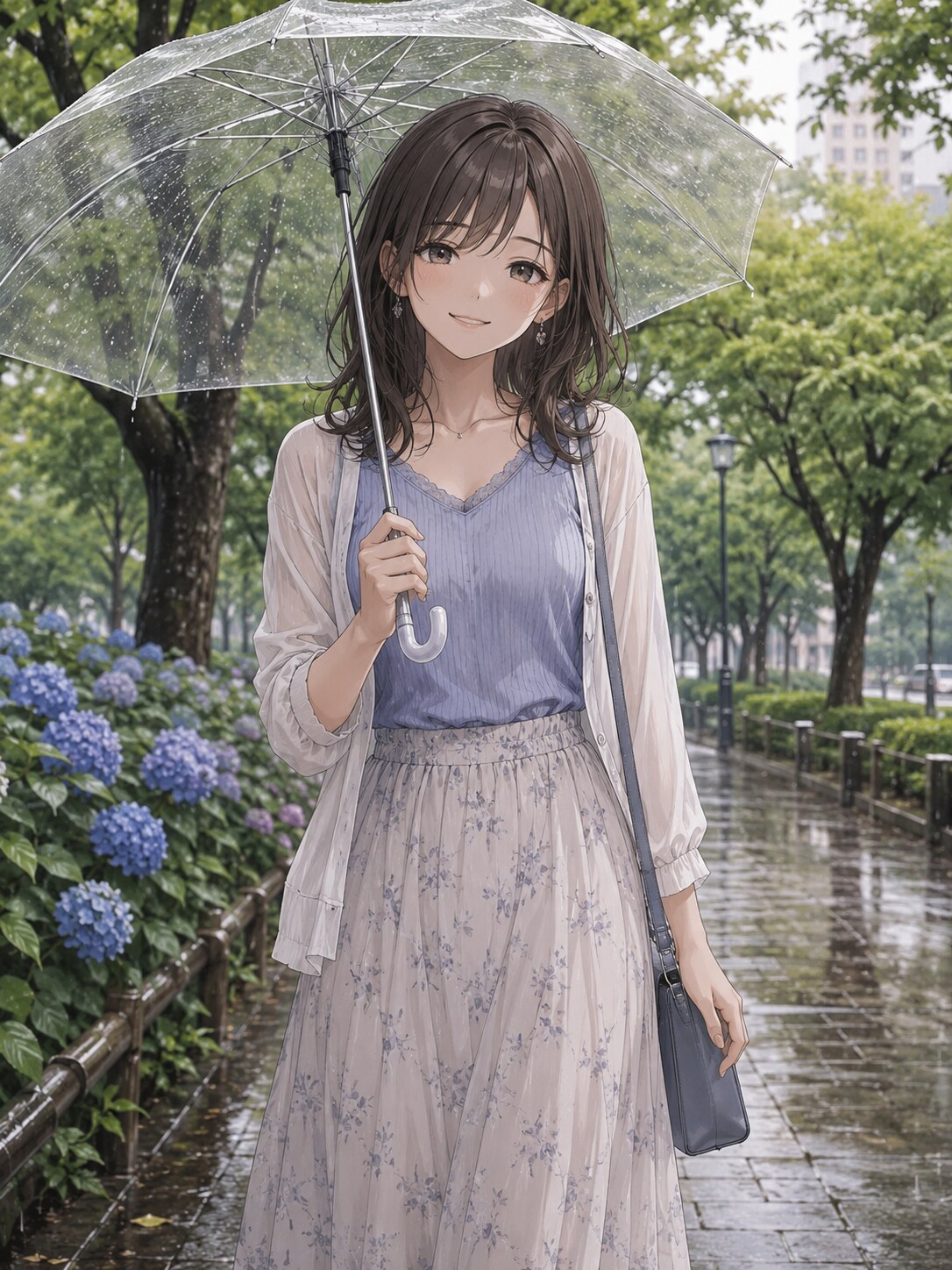 雨傘の女性 | の人気AIイラスト・グラビア