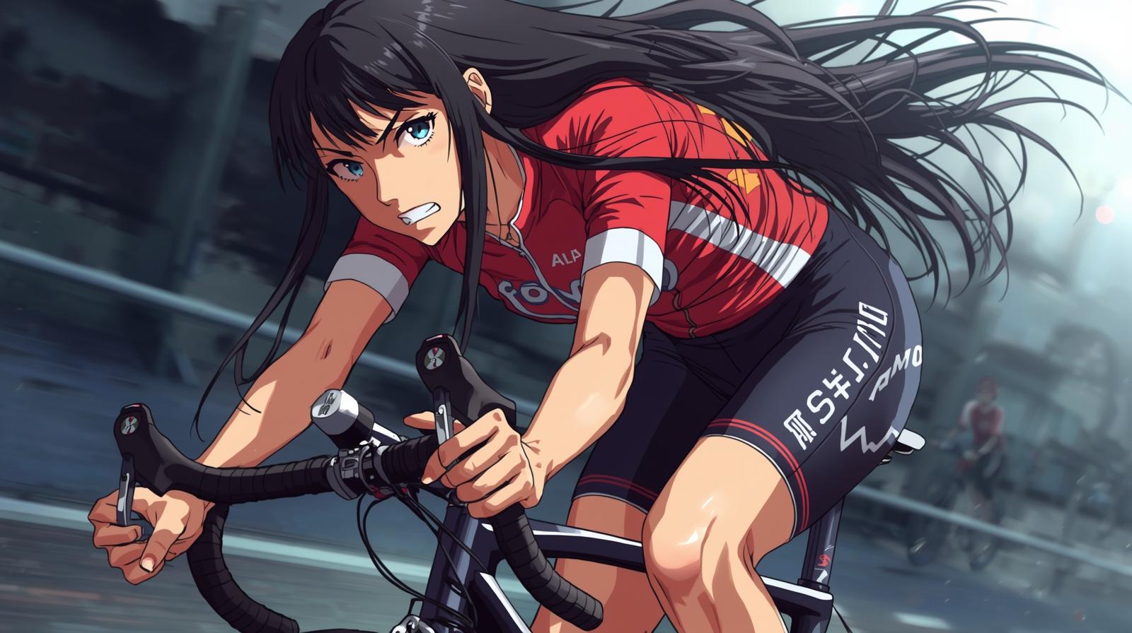 黒髪(ロードバイク女子3) | の人気AIイラスト・グラビア