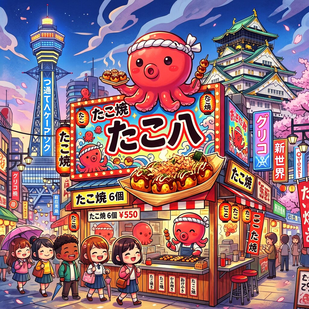 大阪名物たこ焼き