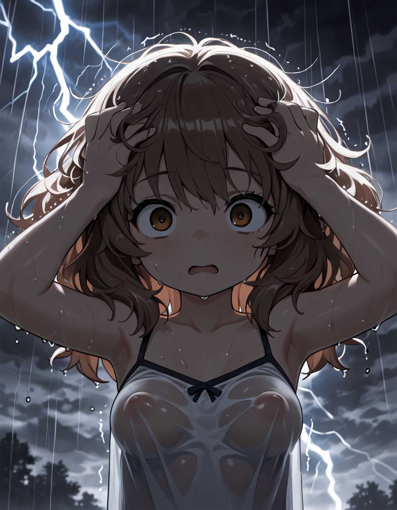光った