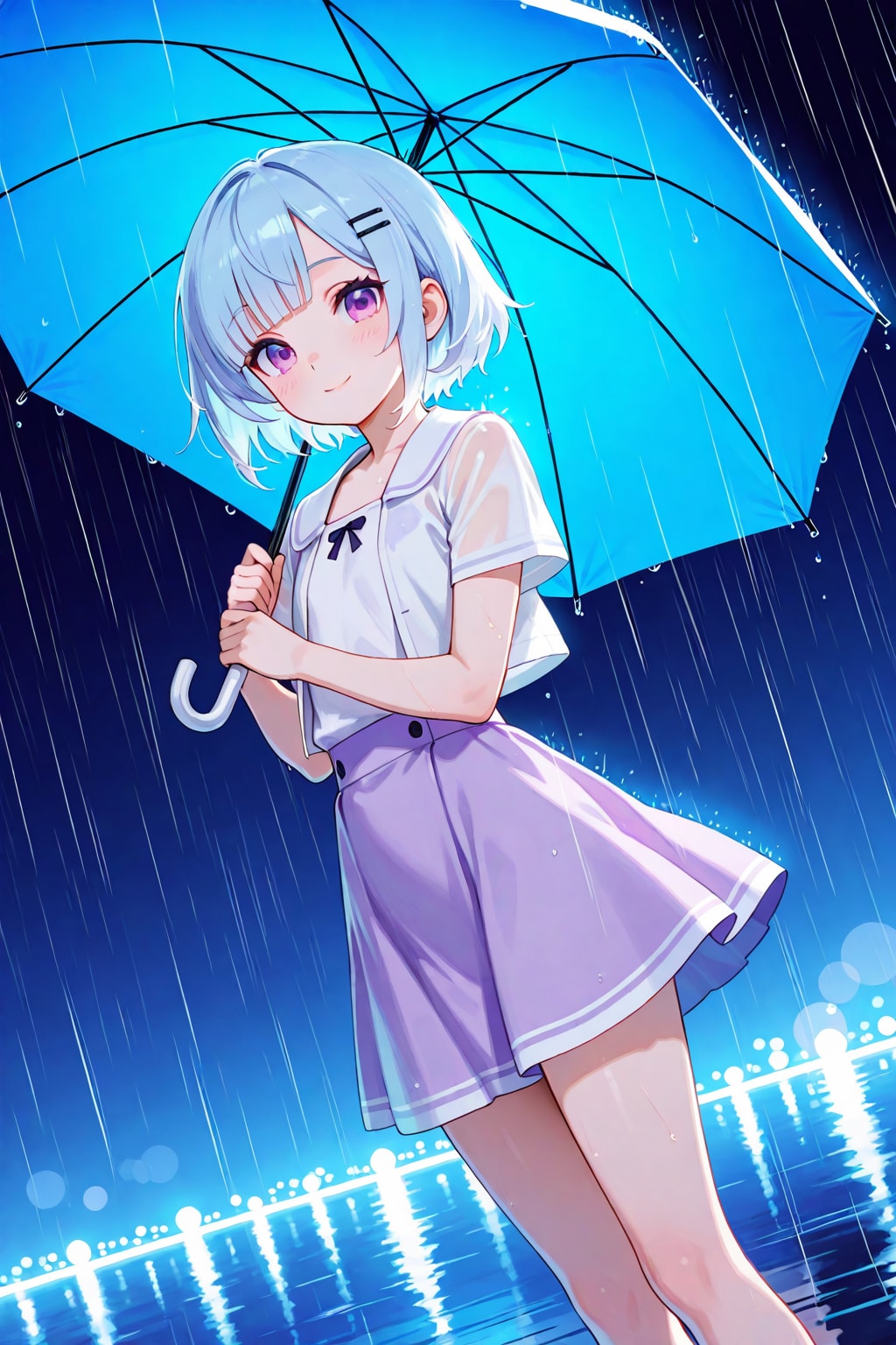 Blue rain