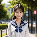 ボニーテールとセーラー服 5枚目
