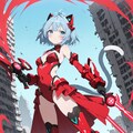 魔法少女系ケモミミパワードスーツ（レッド） 3枚目