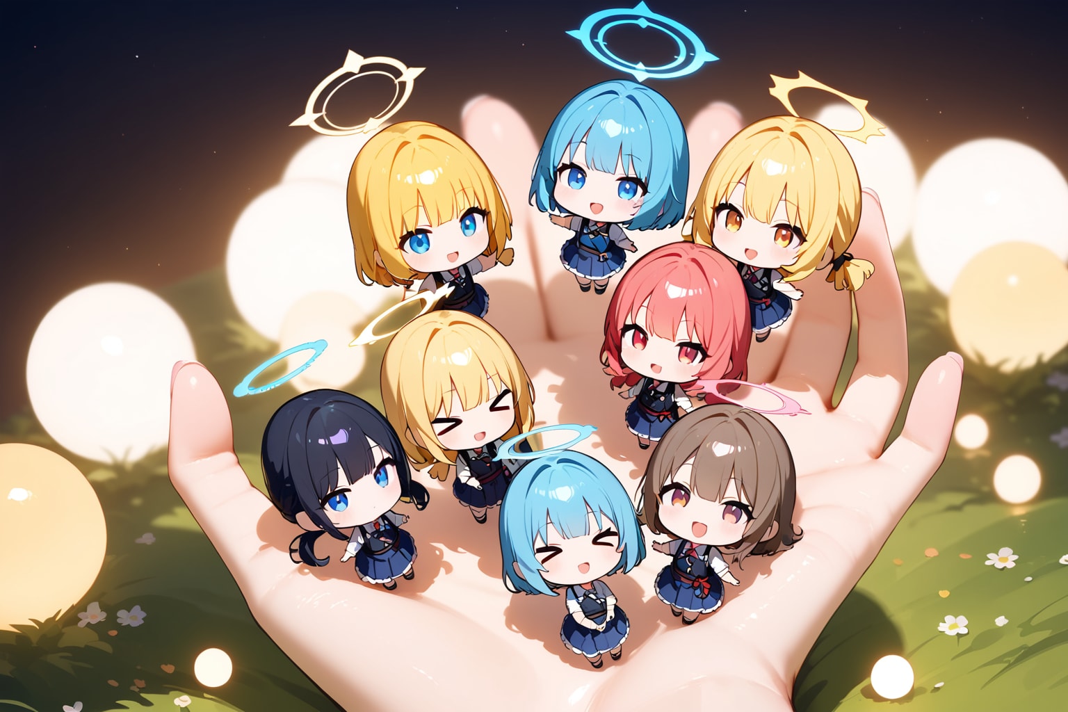 (崩れ有り),ちびちゃんと、ヘイロー。 | の人気AIイラスト・グラビア