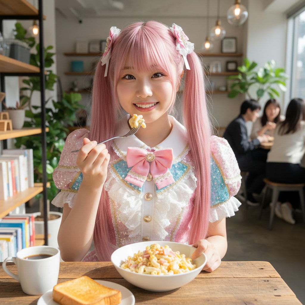 ももツイさん。マカロニサラダの日