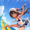 【実験】メイド × サーファー 2枚目