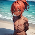 褐色剛毛筋肉貧乳デカ乳輪陥没乳首ちゃん（赤） 11枚目