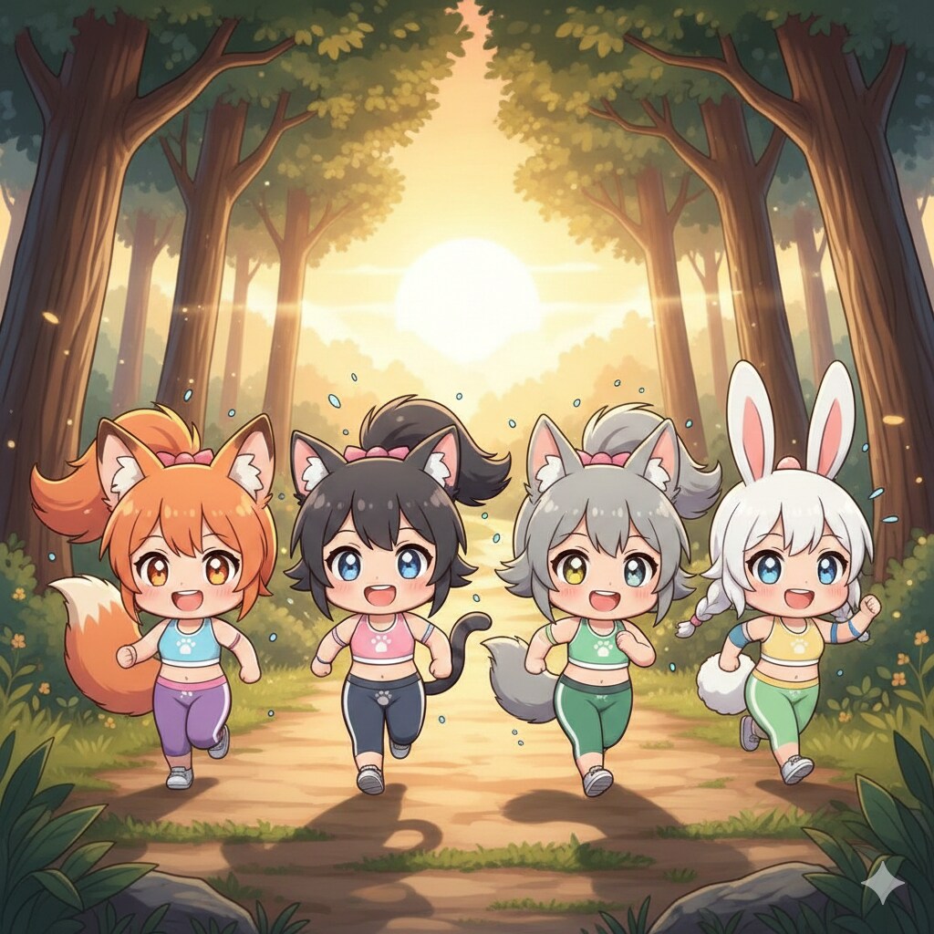 朝のランニング