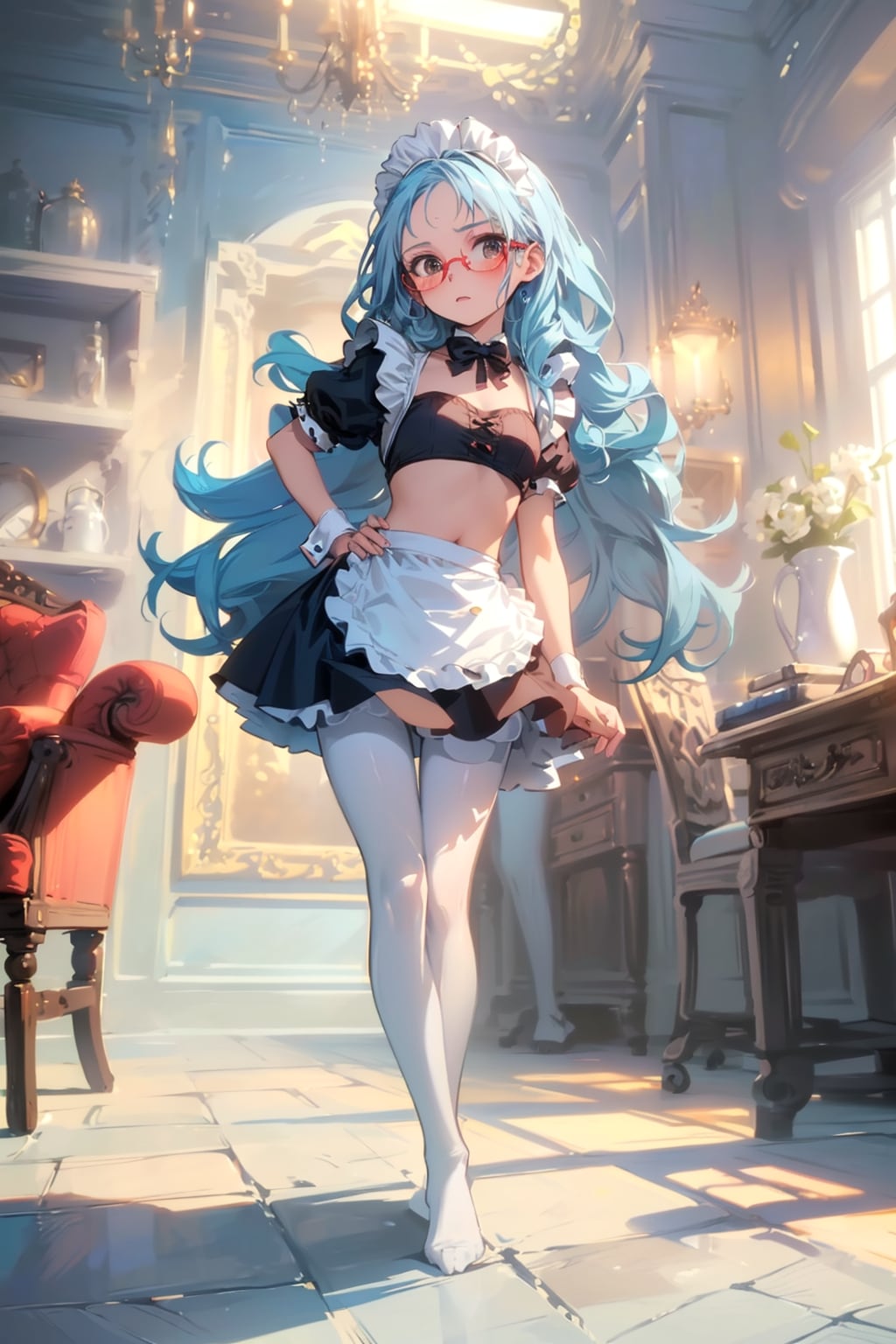 メイドの眼鏡っ娘