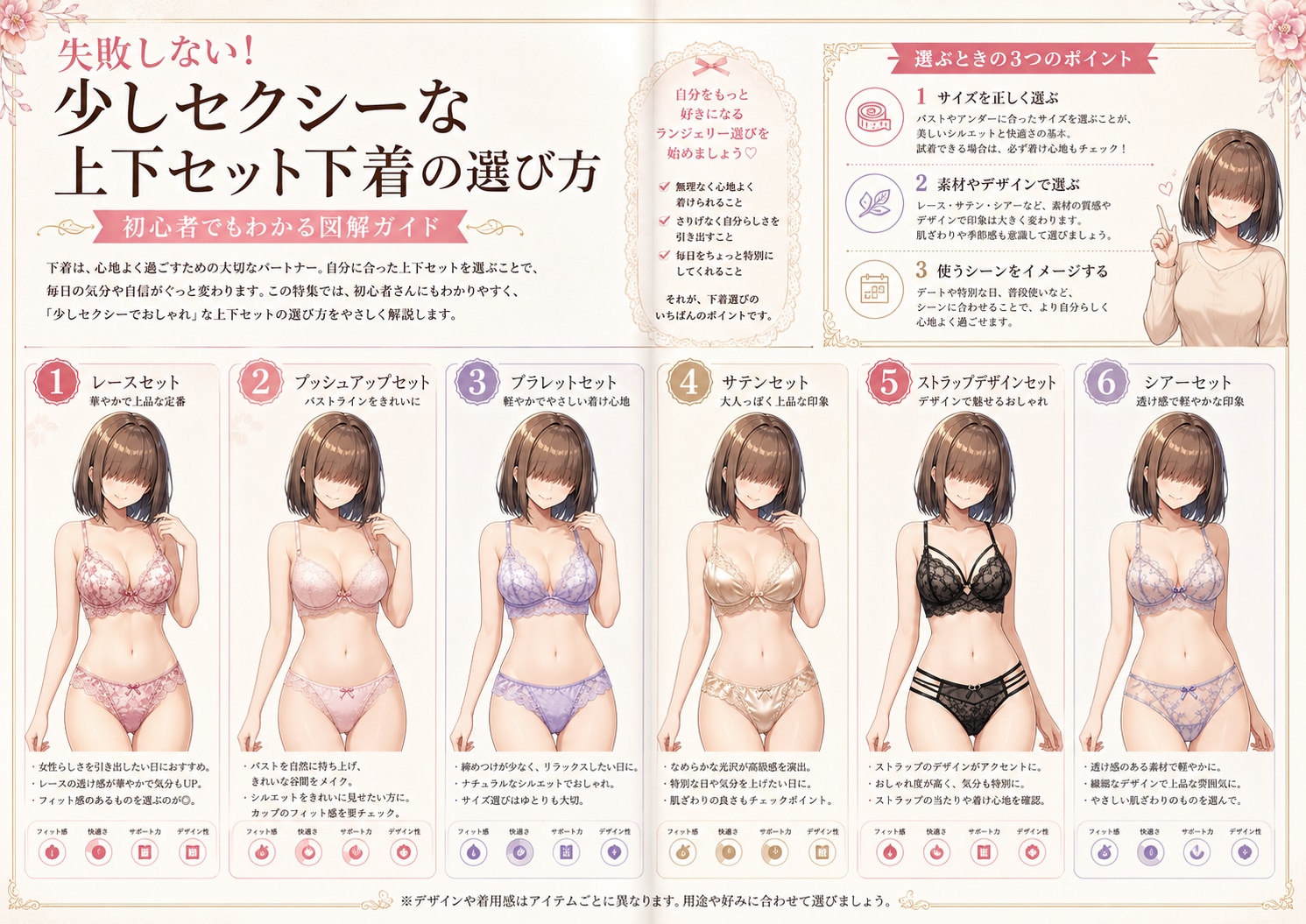 失敗しないセクシー下着の選び方