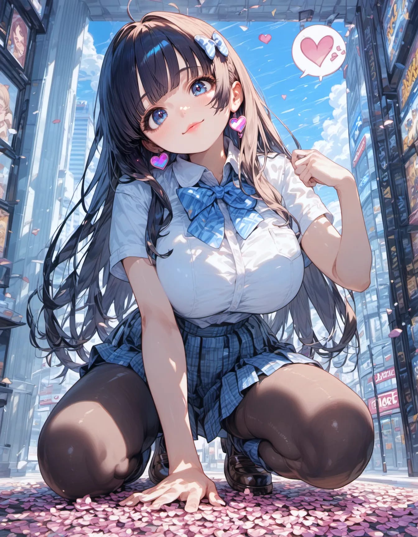 Blooming Steps in a City of Light | の人気AIイラスト・グラビア