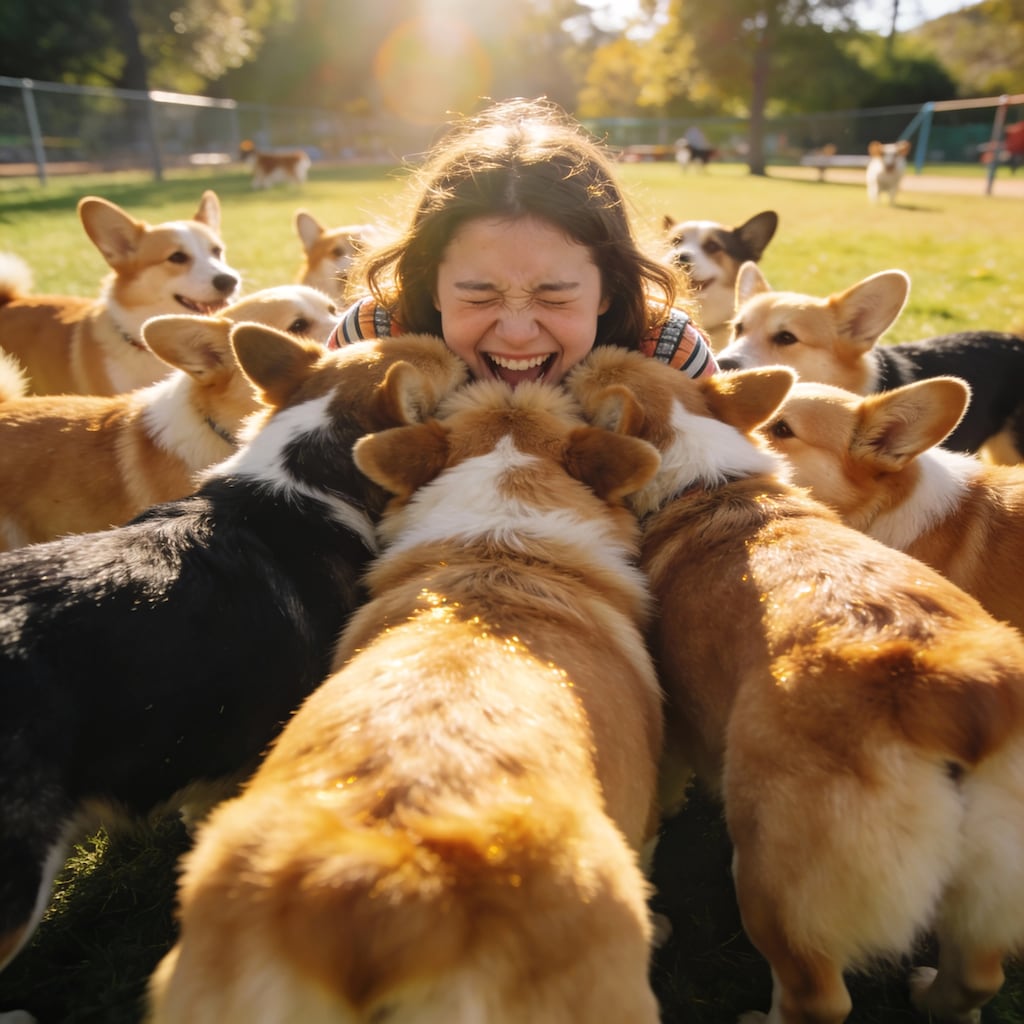 Comparing Cute Corgi Butts