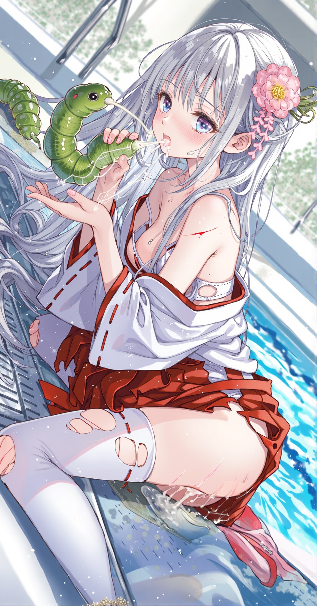 水生討伐敗北、虫母が幼虫の世話をする