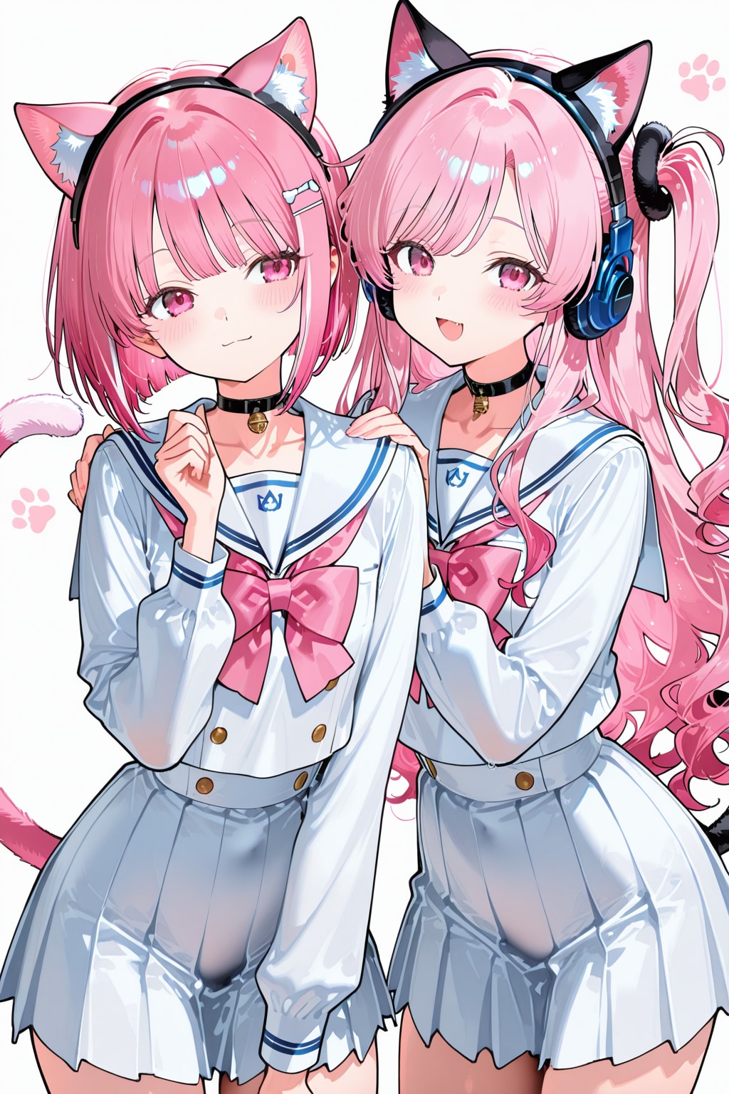 ピンク髪のケモ耳女の子.8 | の人気AIイラスト・グラビア