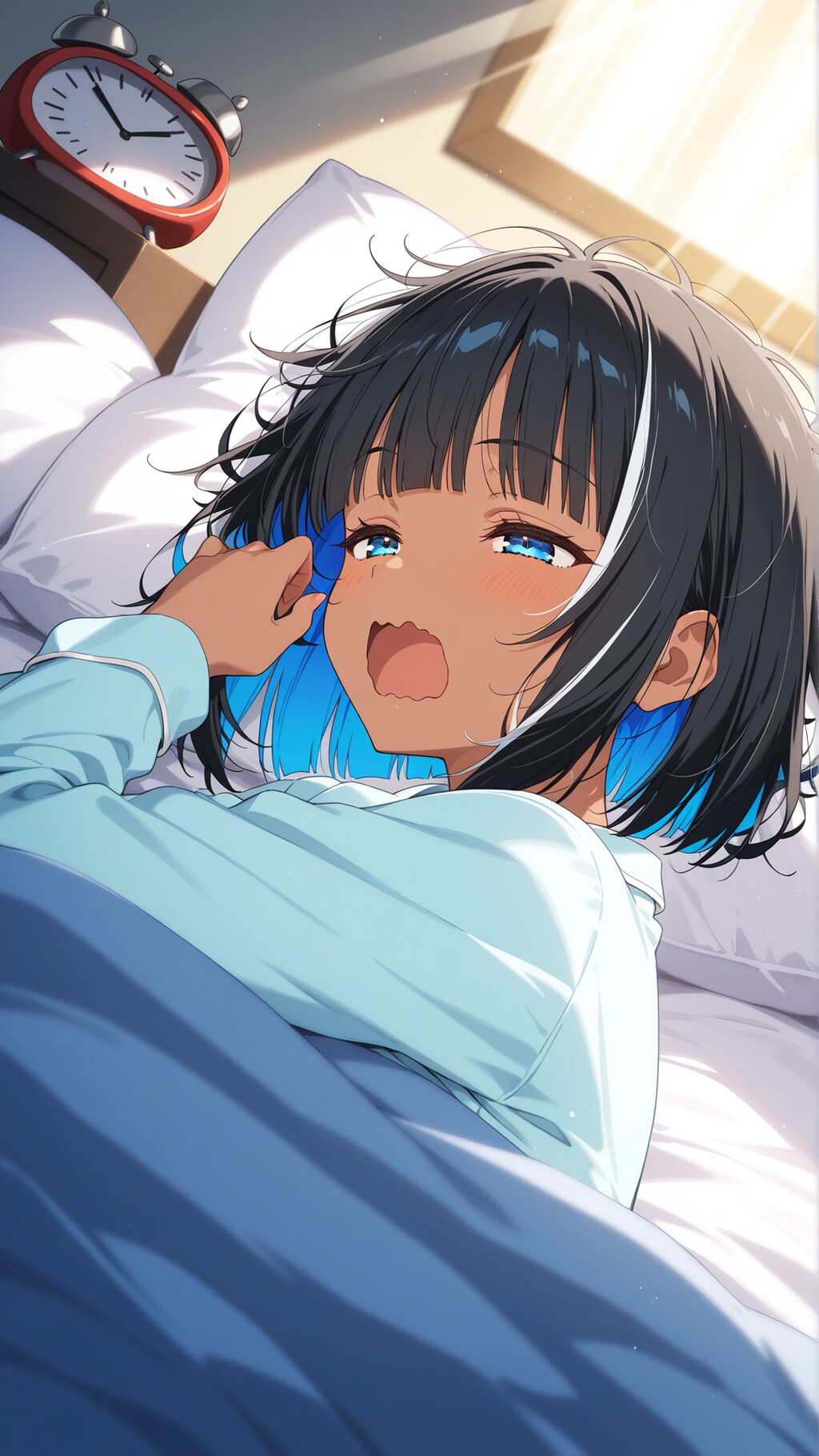 寝起きうちの子