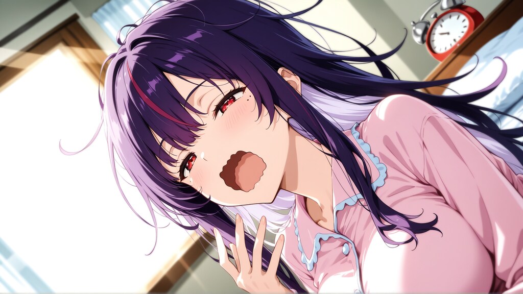 寝起きうちの子