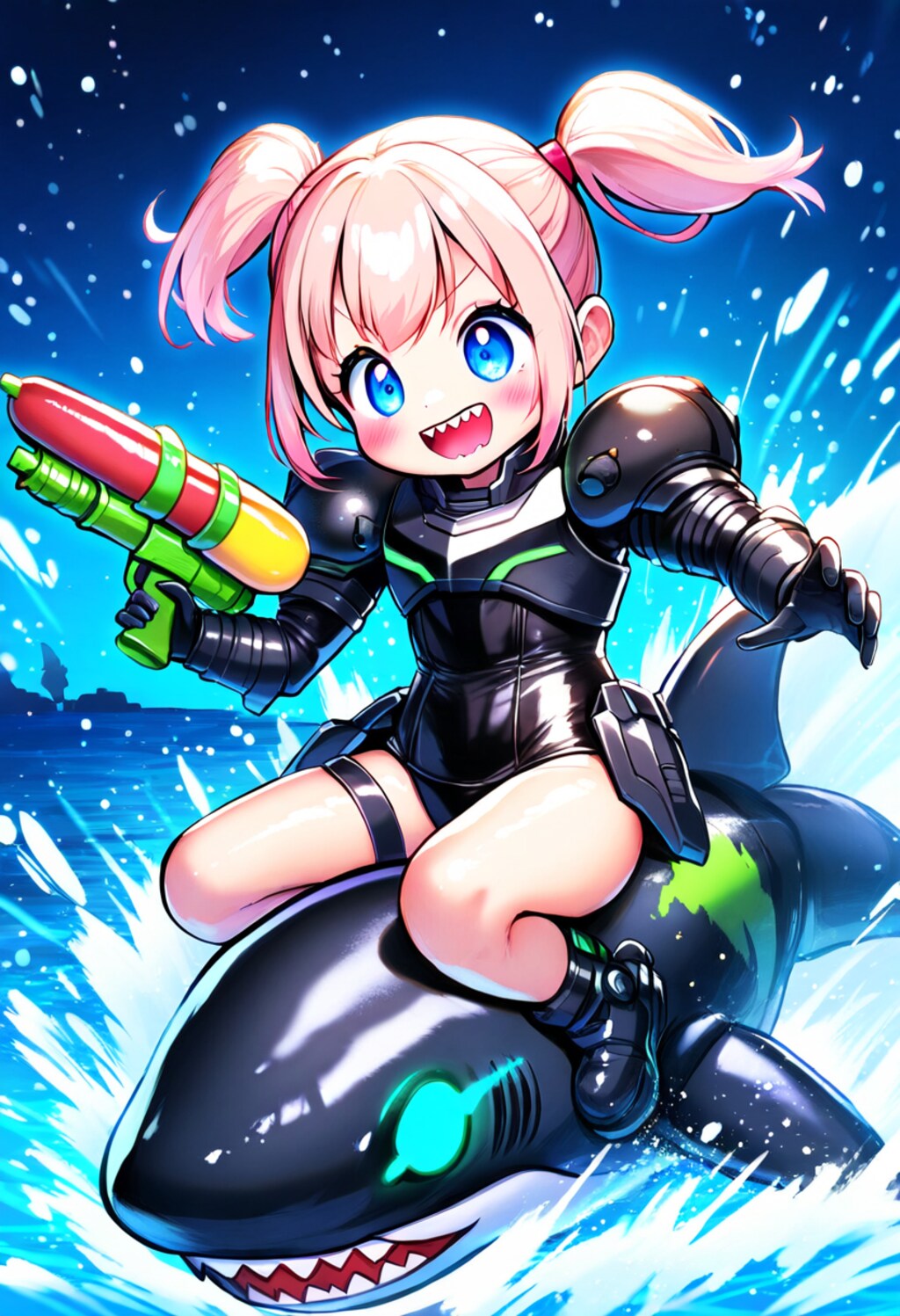 真冬のガチ水遊び