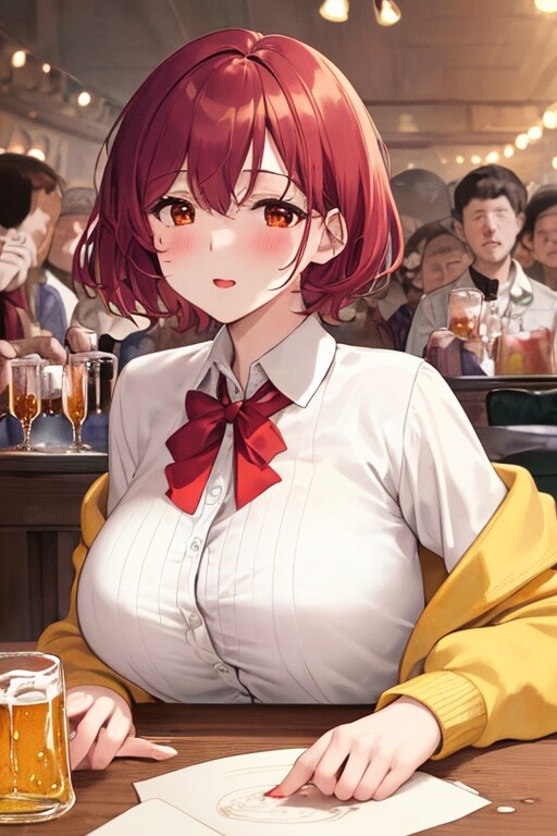 胸元が緩い職場の同僚（＋上司）