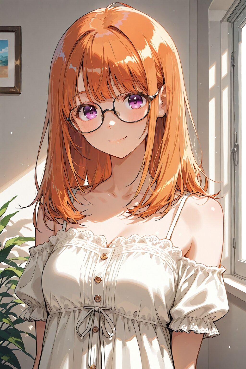 メガネ美少女
