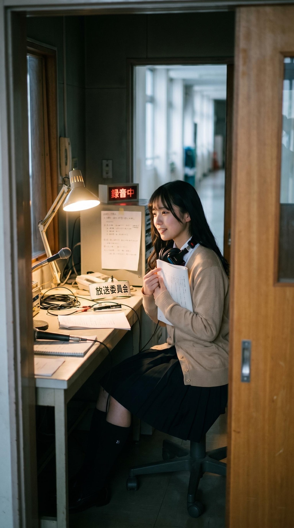 The Girl Behind the Morning Announcement