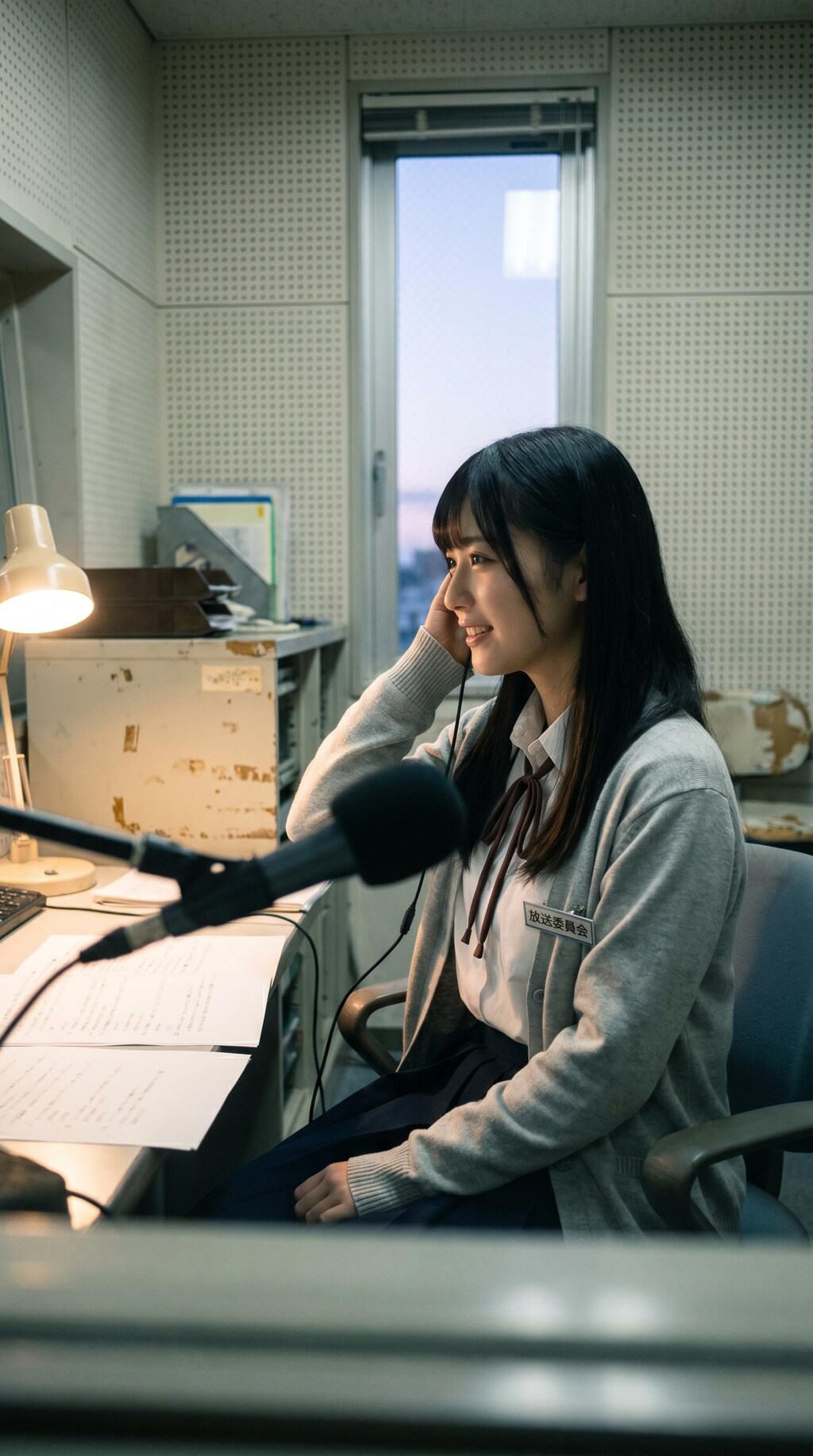 The Girl Behind the Morning Announcement