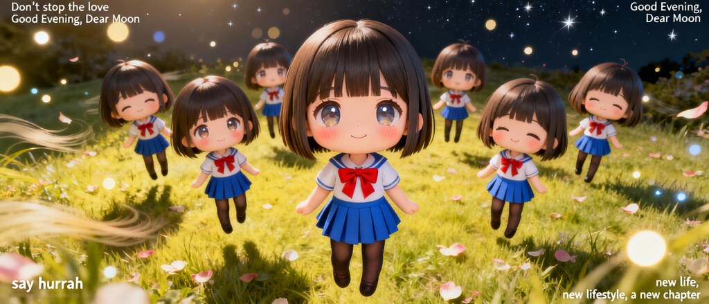 『星を見よう』画像にプロンプトが出てくれる。