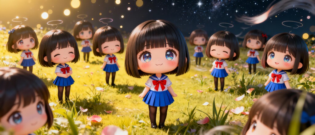 『星を見よう』画像にプロンプトが出てくれる。