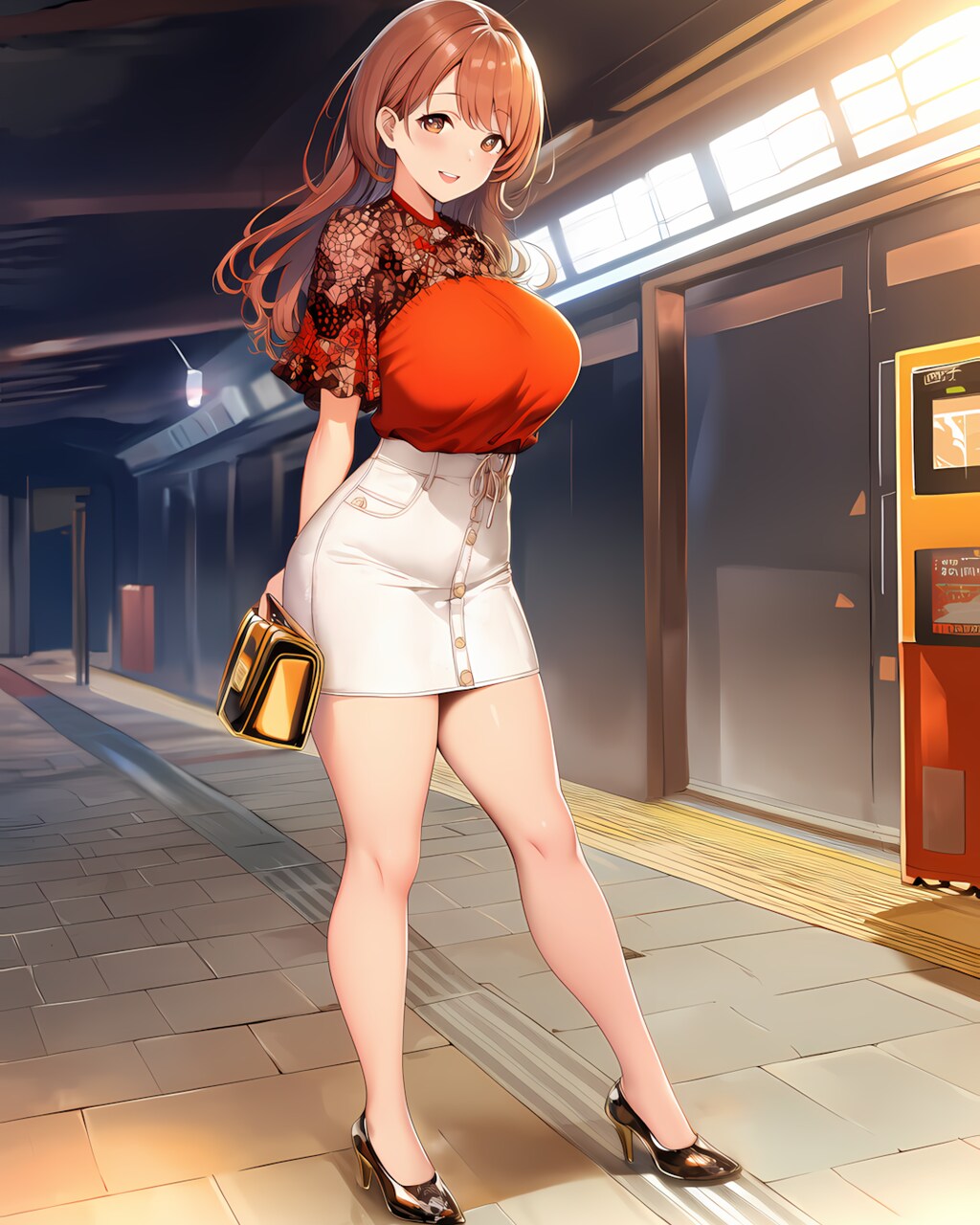 🚉改札前で「お疲れ様！」のご褒美笑顔💖