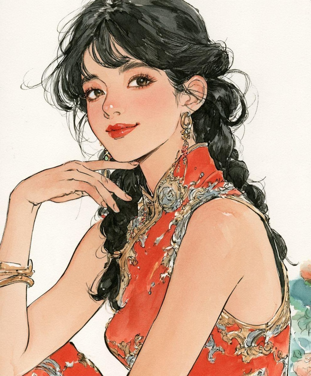 旅の途中のチャイナドレス