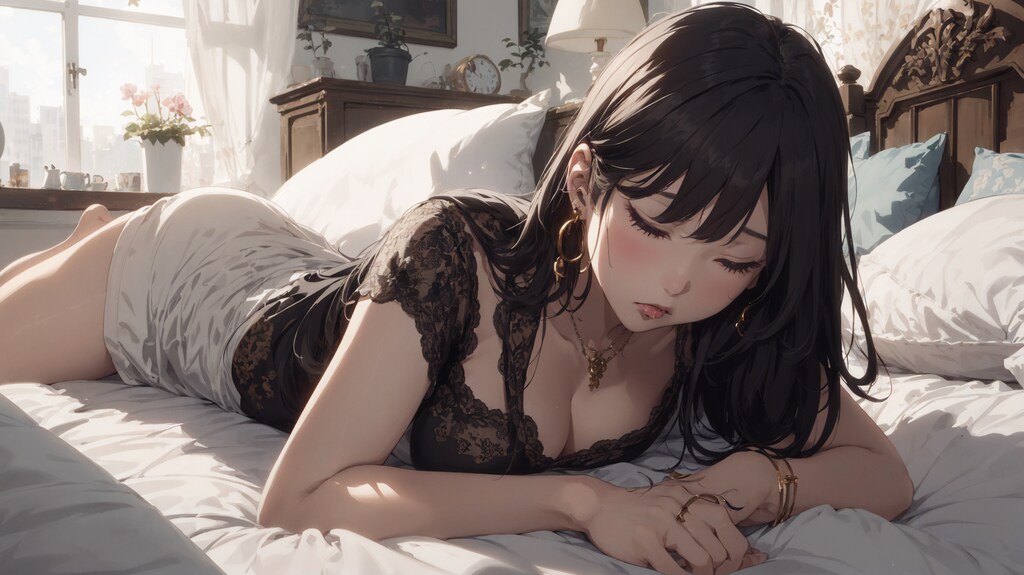 気だるげな休日の朝