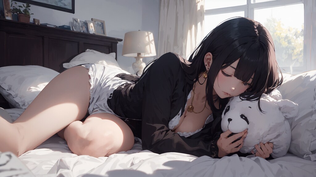 気だるげな休日の朝