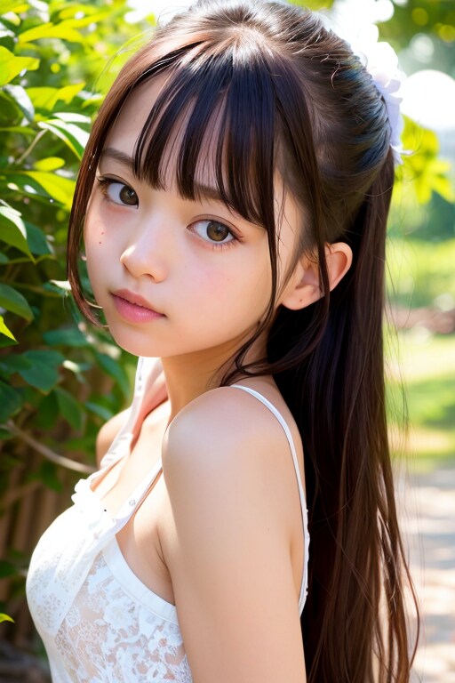 振り向き少女