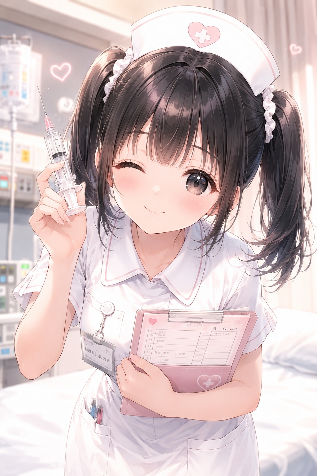 は〜い、今日は世界献血者デーですよ〜。ちょっとチクッとしますからね〜♪