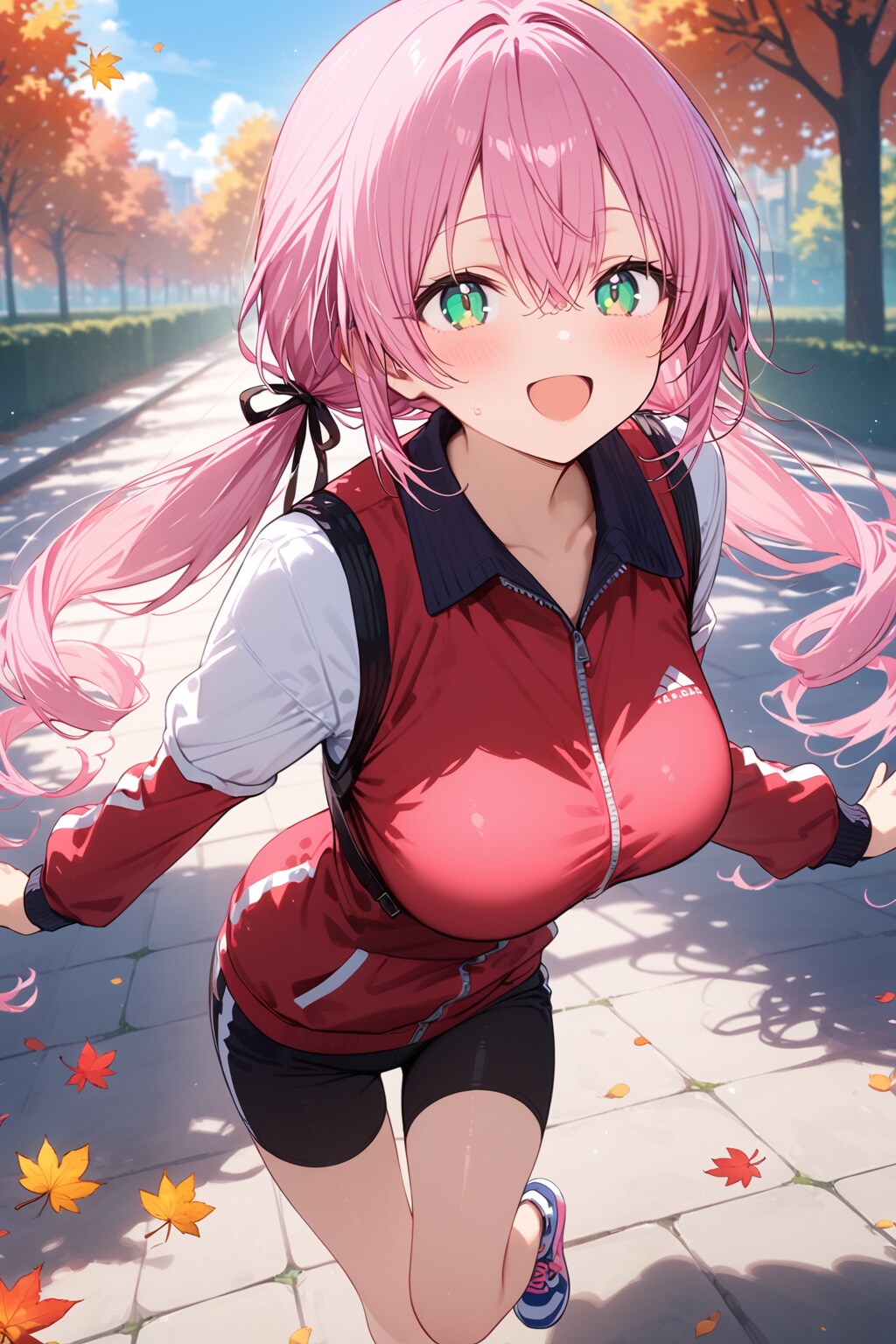 運動の秋の桃花