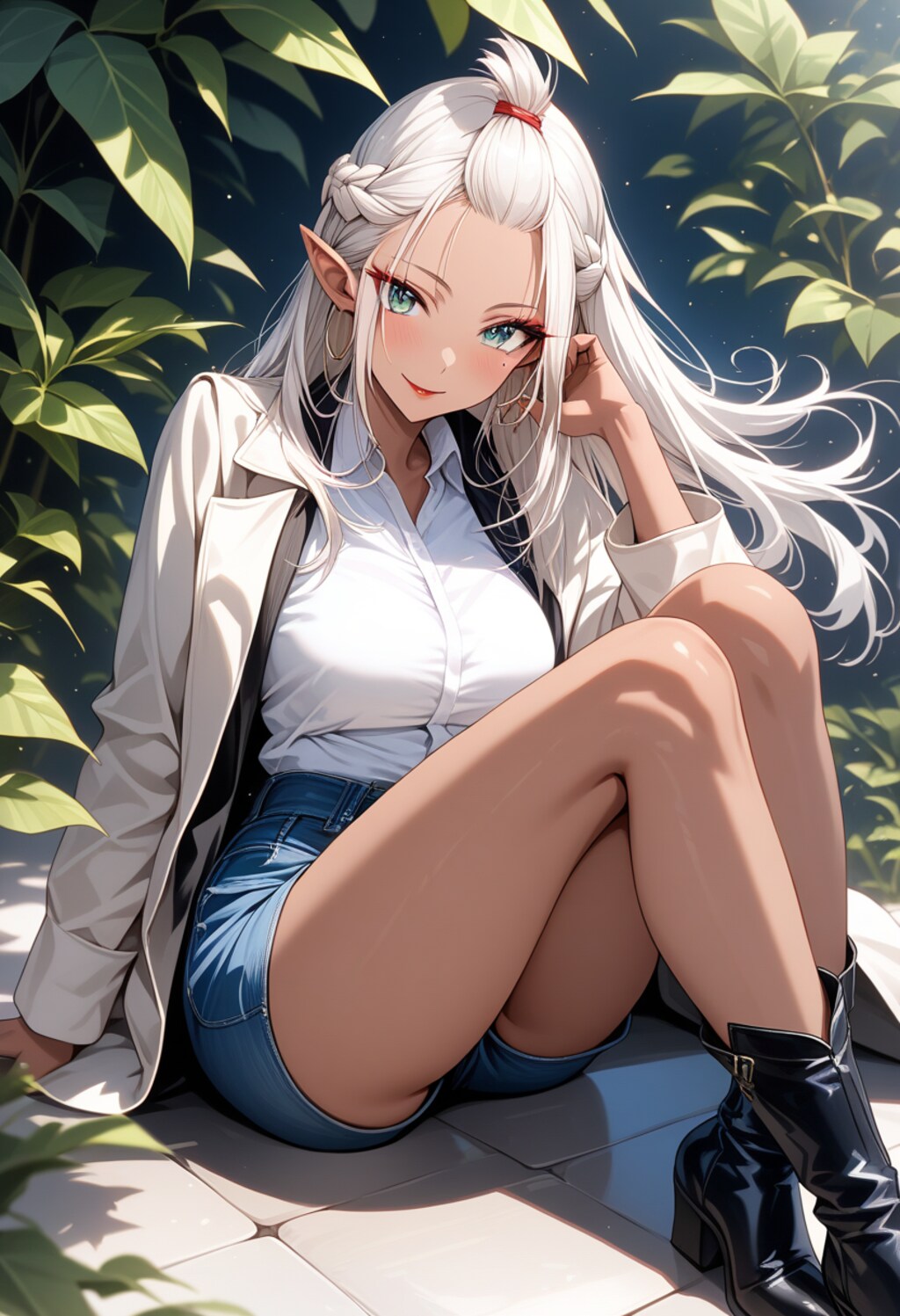 ロングコートとショートパンツDays