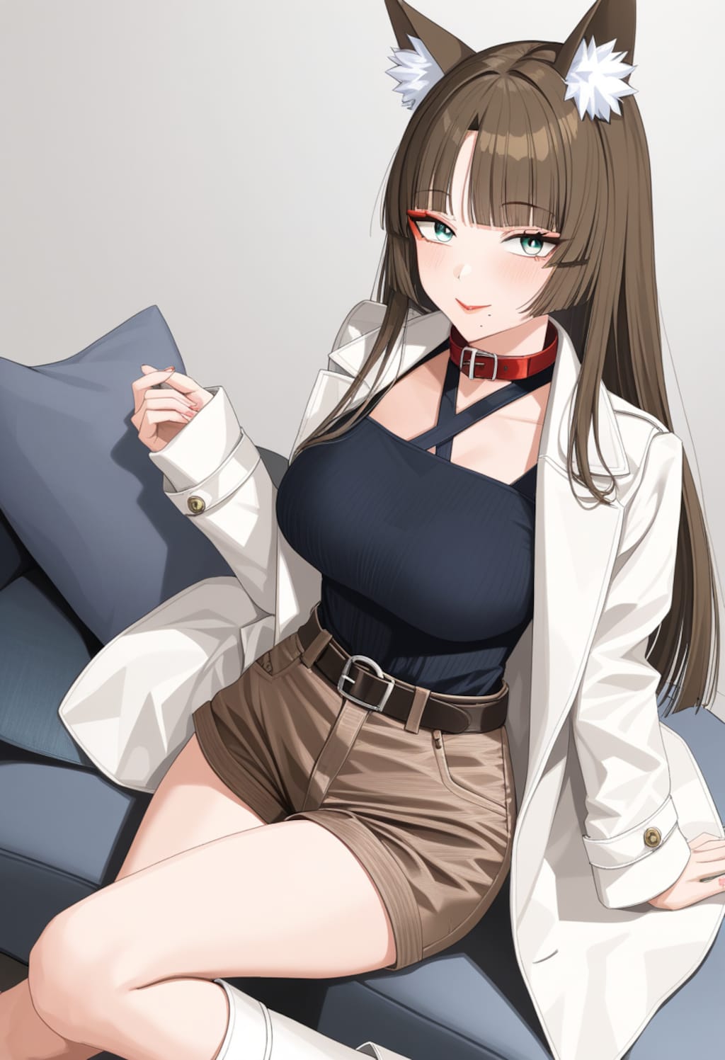 ロングコートとショートパンツDays