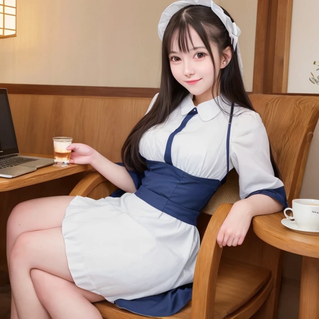 黒髪ロングで漫画喫茶の美女６１