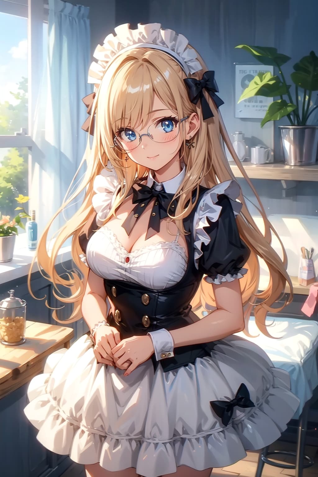 メガネ美少女メイド